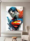 Man of Steel – Watercolor Superman Wall Art
