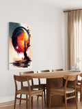 Celestial Journey – Abstract Watercolor Landscape Wall Art on Canvas