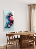 Digital Bloom – Futuristic Sphere & Circuit Abstract Canvas Art