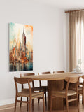 Skyline Dreams – Watercolor Empire Cityscape Wall Art
