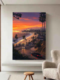 Coastal Drive Prints – Sunset Streets & Supercar Dreams