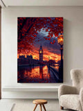 Autumn in London – Big Ben Sunset Art Print