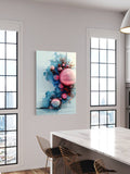 Digital Bloom – Futuristic Sphere & Circuit Abstract Canvas Art