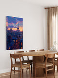 Paris Skyline at Dusk – Eiffel Tower Wall Art