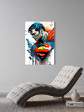 Man of Steel – Watercolor Superman Wall Art