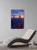 Paris Skyline at Dusk – Eiffel Tower Wall Art