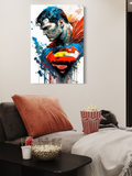 Man of Steel – Watercolor Superman Wall Art