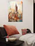 Skyline Dreams – Watercolor Empire Cityscape Wall Art