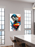Man of Steel – Watercolor Superman Wall Art
