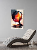 Celestial Journey – Abstract Watercolor Landscape Wall Art on Canvas