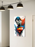Man of Steel – Watercolor Superman Wall Art