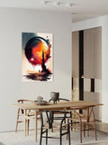 Celestial Journey – Abstract Watercolor Landscape Wall Art on Canvas