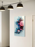 Digital Bloom – Futuristic Sphere & Circuit Abstract Canvas Art