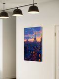 Paris Skyline at Dusk – Eiffel Tower Wall Art