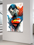 Man of Steel – Watercolor Superman Wall Art