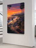 Coastal Drive Prints – Sunset Streets & Supercar Dreams