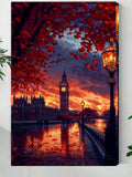Autumn in London – Big Ben Sunset Art Print