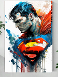 Man of Steel – Watercolor Superman Wall Art