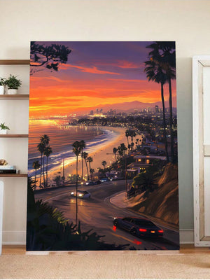 Coastal Drive Prints – Sunset Streets & Supercar Dreams