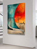 Portal to Tranquility – Surreal Sunset Landscape Wall Art on Canvas