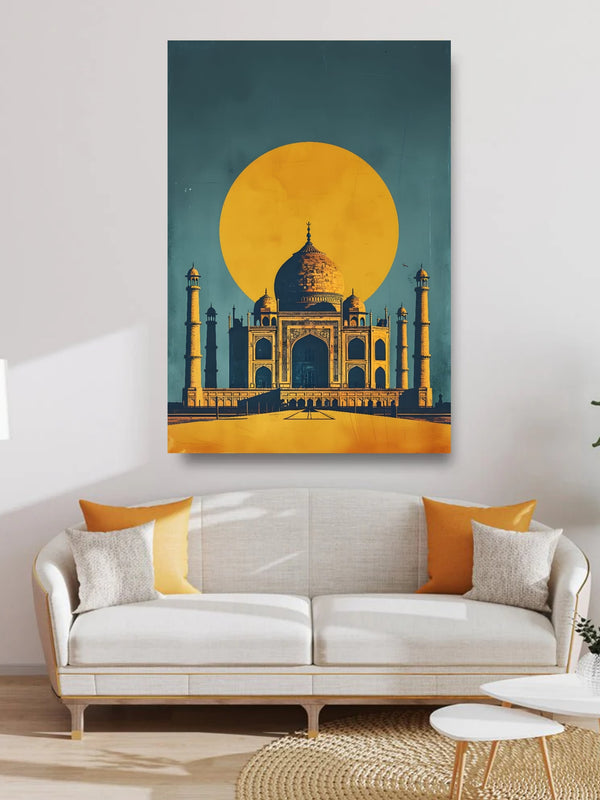 Taj Mahal Canvas Wall Art – Digital Print for Modern & Traditional Spaces